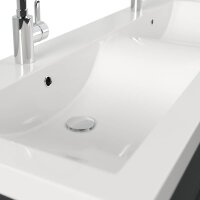 POSSEIK Waschbecken mit Unterschrank AURELION XL grafit 143,2 x 50,5 x 56,6 cm