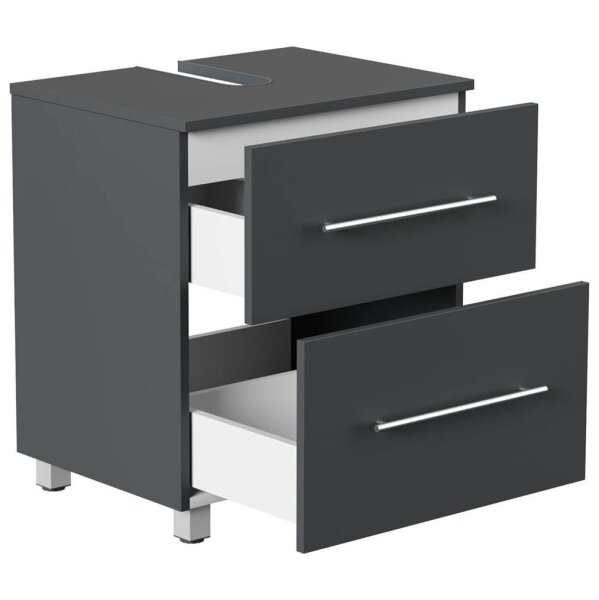 POSSEIK Waschtischunterschrank MONDIAL 55 grafit 55,0 x 41,6 x 63,0 cm