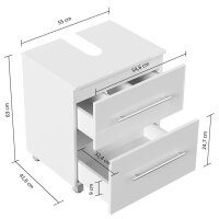POSSEIK Waschtischunterschrank MONDIAL 55 grafit 55,0 x...