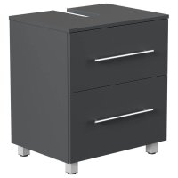 POSSEIK Waschtischunterschrank MONDIAL 55 grafit 55,0 x 41,6 x 63,0 cm