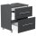 POSSEIK Waschtischunterschrank MONDIAL 55 grafit 55,0 x 41,6 x 63,0 cm