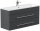 POSSEIK Waschbecken mit Unterschrank PORTUS SLIMLINE 1000 grafit 100,0 x 36,0 x 49,6 cm