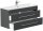 POSSEIK Waschbecken mit Unterschrank PORTUS SLIMLINE 1000 grafit 100,0 x 36,0 x 49,6 cm
