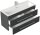 POSSEIK Waschbecken mit Unterschrank PORTUS SLIMLINE 1000 grafit 100,0 x 36,0 x 49,6 cm