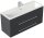 POSSEIK Waschbecken mit Unterschrank PORTUS SLIMLINE 1000 grafit 100,0 x 36,0 x 49,6 cm