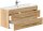 POSSEIK Waschbecken mit Unterschrank PORTUS SLIMLINE 1000 eiche gold 100,0 x 36,0 x 49,6 cm