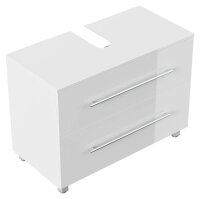 POSSEIK Waschtischunterschrank MONDIAL 85 weiß glanz 85,0 x 41,6 x 63,0 cm