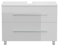 POSSEIK Waschtischunterschrank MONDIAL 85 weiß glanz 85,0 x 41,6 x 63,0 cm