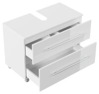 POSSEIK Waschtischunterschrank MONDIAL 85 weiß glanz 85,0 x 41,6 x 63,0 cm