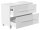 POSSEIK Waschtischunterschrank MONDIAL 85 weiß glanz 85,0 x 41,6 x 63,0 cm