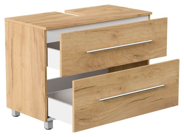 POSSEIK Waschtischunterschrank MONDIAL 85 eiche gold 85,0 x 41,6 x 63,0 cm