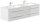 POSSEIK Waschbecken mit Unterschrank GEANT 160 weiß glanz 160,0 x 49,6 x 44,0 cm