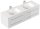 POSSEIK Waschbecken mit Unterschrank GEANT 160 weiß glanz 160,0 x 49,6 x 44,0 cm