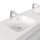 POSSEIK Waschbecken mit Unterschrank GEANT 160 weiß glanz 160,0 x 49,6 x 44,0 cm
