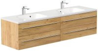 POSSEIK Waschbecken mit Unterschrank GEANT 180 eiche gold...