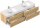 POSSEIK Waschbecken mit Unterschrank GEANT 180 eiche gold 180,0 x 49,6 x 44,0 cm