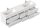 POSSEIK Waschbecken mit Unterschrank GEANT 200 weiß glanz 200,0 x 49,6 x 44,0 cm