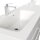 POSSEIK Waschbecken mit Unterschrank GEANT 200 weiß glanz 200,0 x 49,6 x 44,0 cm
