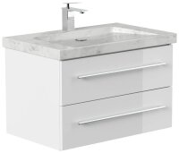 POSSEIK Waschbecken mit Unterschrank WHITE YAMO 75...