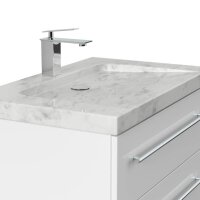 POSSEIK Waschbecken mit Unterschrank WHITE YAMO 75 weiß glanz 75,0 x 45,0 x 50,0 cm