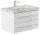 POSSEIK Waschbecken mit Unterschrank WHITE YAMO 75 weiß glanz 75,0 x 45,0 x 50,0 cm
