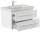 POSSEIK Waschbecken mit Unterschrank WHITE YAMO 75 weiß glanz 75,0 x 45,0 x 50,0 cm
