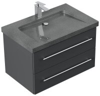 POSSEIK Waschbecken mit Unterschrank YAMO 75 grafit 75,0...