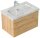 POSSEIK Waschbecken mit Unterschrank WHITE YAMO 75 eiche gold 75,0 x 45,0 x 50,0 cm