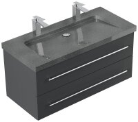 POSSEIK Waschbecken mit Unterschrank YAMO 100 grafit 100,0 x 45,0 x 50,0 cm