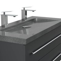 POSSEIK Waschbecken mit Unterschrank YAMO 100 grafit 100,0 x 45,0 x 50,0 cm