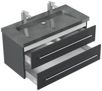 POSSEIK Waschbecken mit Unterschrank YAMO 100 grafit 100,0 x 45,0 x 50,0 cm