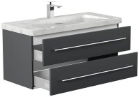 POSSEIK Waschbecken mit Unterschrank WHITE YAMO 100 grafit 100,0 x 45,0 x 50,0 cm