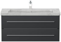 POSSEIK Waschbecken mit Unterschrank WHITE YAMO 100 grafit 100,0 x 45,0 x 50,0 cm