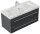 POSSEIK Waschbecken mit Unterschrank WHITE YAMO 100 grafit 100,0 x 45,0 x 50,0 cm