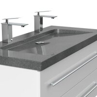 POSSEIK Waschbecken mit Unterschrank YAMO 100 weiß glanz 100,0 x 45,0 x 50,0 cm
