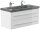 POSSEIK Waschbecken mit Unterschrank YAMO 100 weiß glanz 100,0 x 45,0 x 50,0 cm