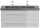 POSSEIK Waschbecken mit Unterschrank YAMO 100 weiß glanz 100,0 x 45,0 x 50,0 cm