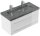 POSSEIK Waschbecken mit Unterschrank YAMO 100 weiß glanz 100,0 x 45,0 x 50,0 cm