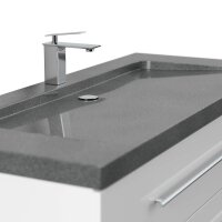 POSSEIK Waschbecken mit Unterschrank YAMO 130 weiß glanz 130,0 x 45,0 x 50,0 cm