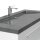 POSSEIK Waschbecken mit Unterschrank YAMO 130 weiß glanz 130,0 x 45,0 x 50,0 cm