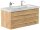 POSSEIK Waschbecken mit Unterschrank WHITE YAMO 100 eiche gold 100,0 x 45,0 x 50,0 cm