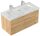 POSSEIK Waschbecken mit Unterschrank WHITE YAMO 100 eiche gold 100,0 x 45,0 x 50,0 cm
