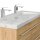 POSSEIK Waschbecken mit Unterschrank WHITE YAMO 100 eiche gold 100,0 x 45,0 x 50,0 cm