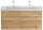POSSEIK Waschbecken mit Unterschrank WHITE YAMO 100 eiche gold 100,0 x 45,0 x 50,0 cm