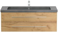 POSSEIK Waschbecken mit Unterschrank YAMO 130 eiche gold 130,0 x 45,0 x 50,0 cm