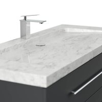 POSSEIK Waschbecken mit Unterschrank WHITE YAMO 130 grafit 130,0 x 55,0 x 50,0 cm