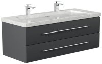 POSSEIK Waschbecken mit Unterschrank WHITE YAMO 130...