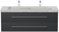 POSSEIK Waschbecken mit Unterschrank WHITE YAMO 130 grafit 130,0 x 55,0 x 50,0 cm