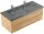 POSSEIK Waschbecken mit Unterschrank YAMO 130 eiche gold 130,0 x 45,0 x 50,0 cm
