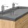 POSSEIK Waschbecken mit Unterschrank YAMO 130 eiche gold 130,0 x 45,0 x 50,0 cm
